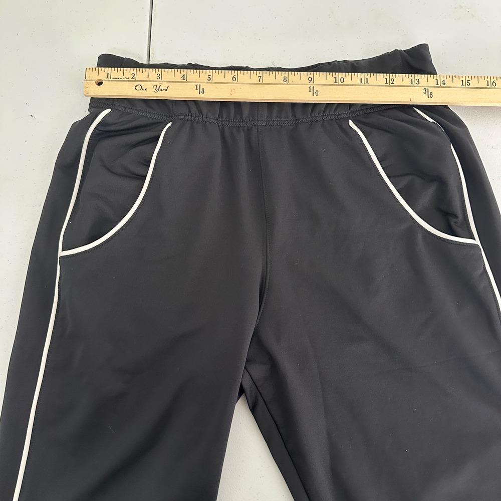 Gymshark Black Joggers Athletic Track Pants White Piping Logo‎ Womens Small - Picture 9 of 11
